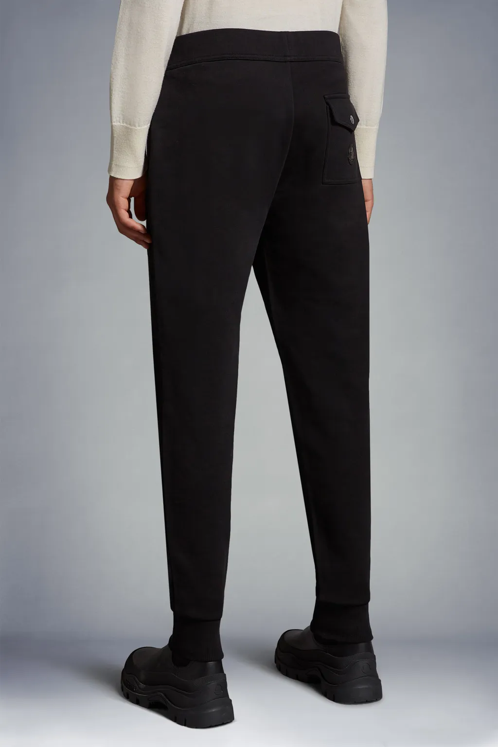 Logo Patch Straight Leg Trousers