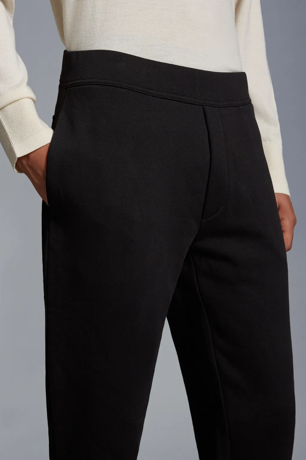 Logo Patch Straight Leg Trousers