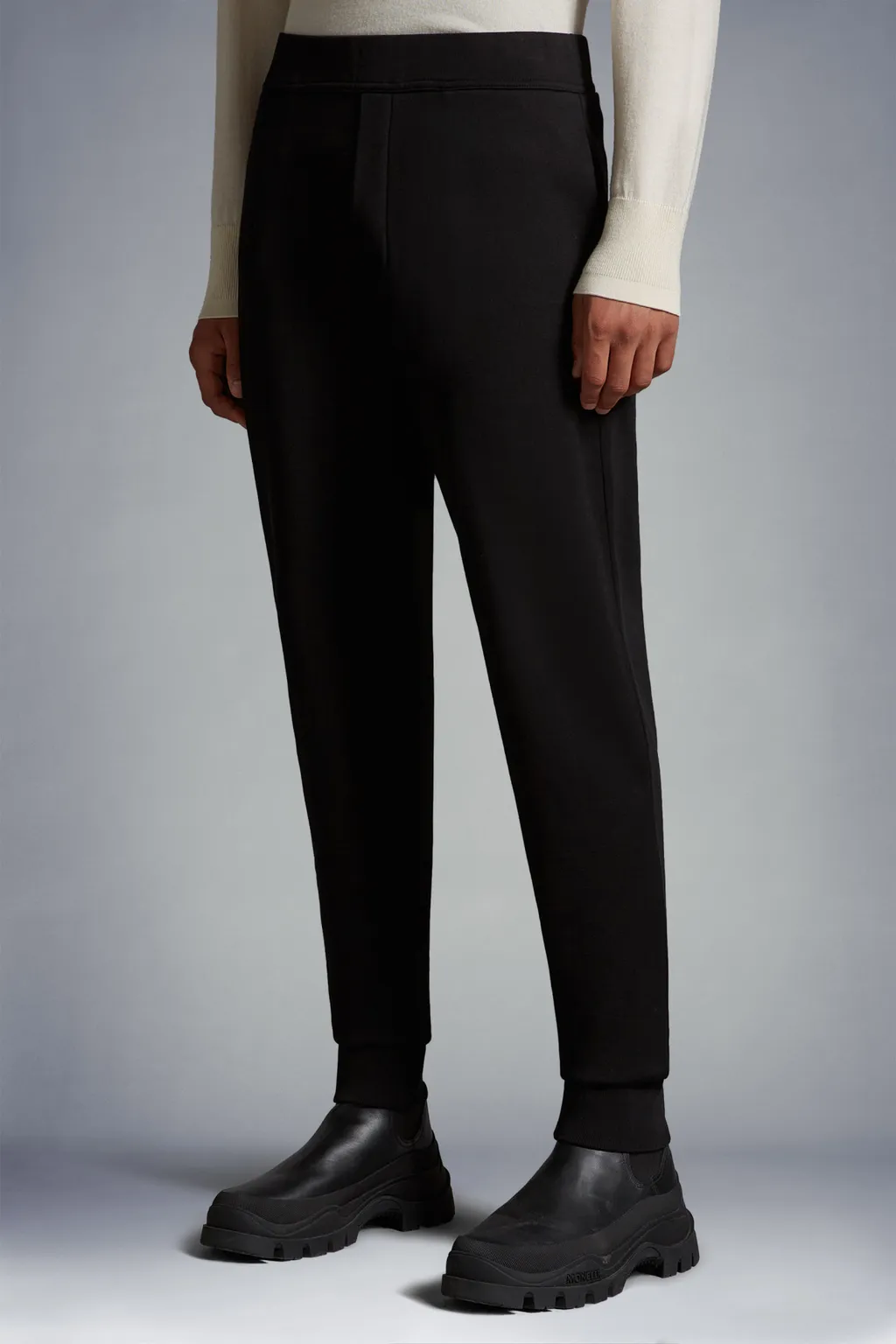 Logo Patch Straight Leg Trousers