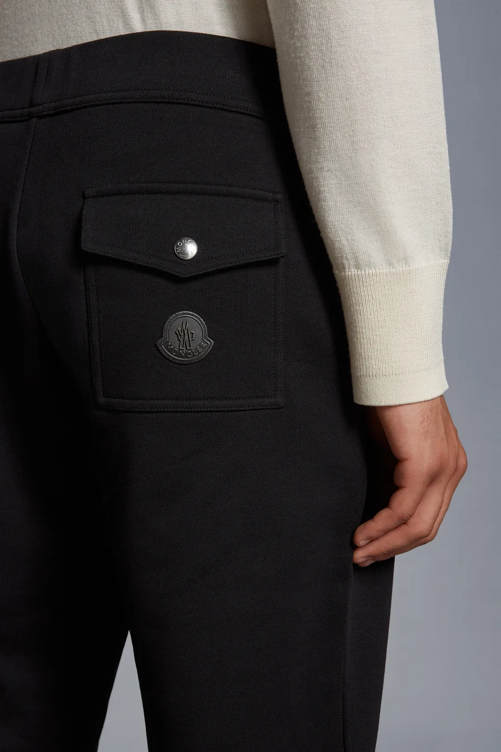 Logo Patch Straight Leg Trousers