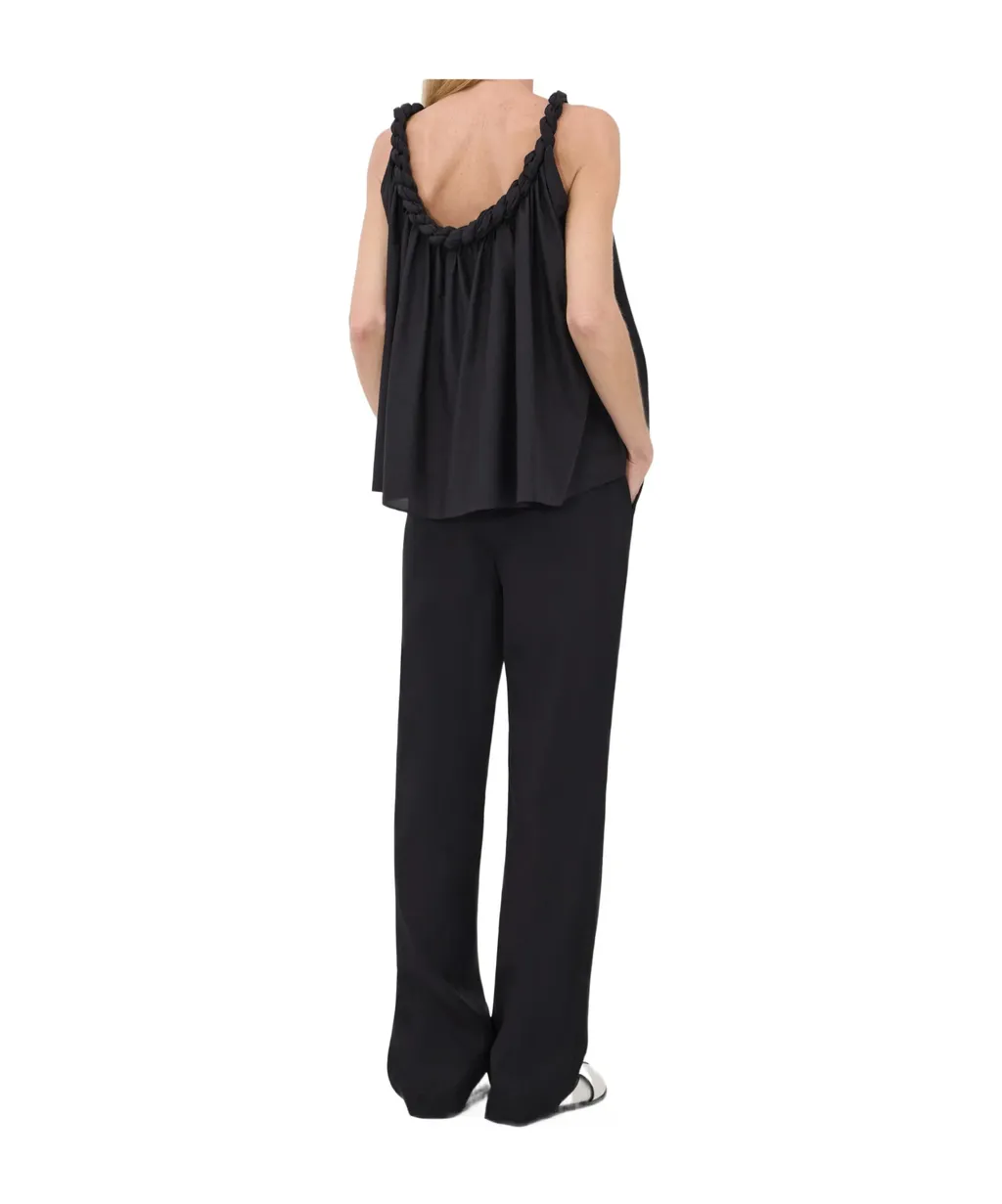 Garino Twisted-Neck Gathered Top