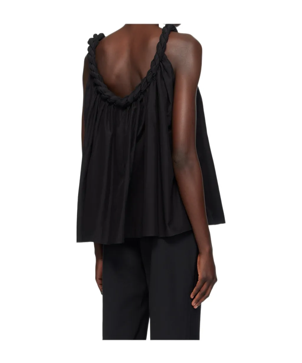 Garino Twisted-Neck Gathered Top