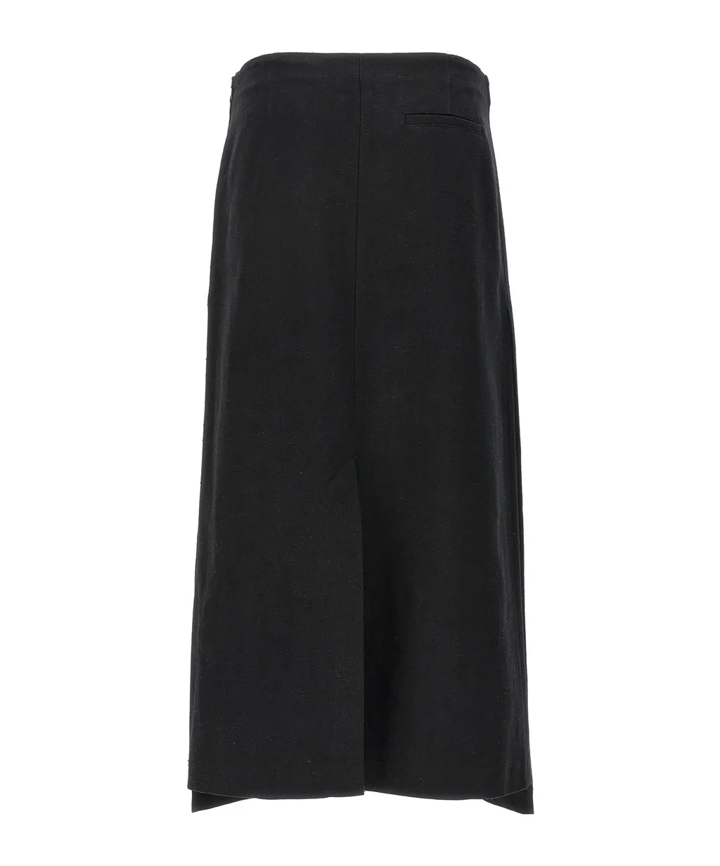 Atri Buttoned Midi Skirt