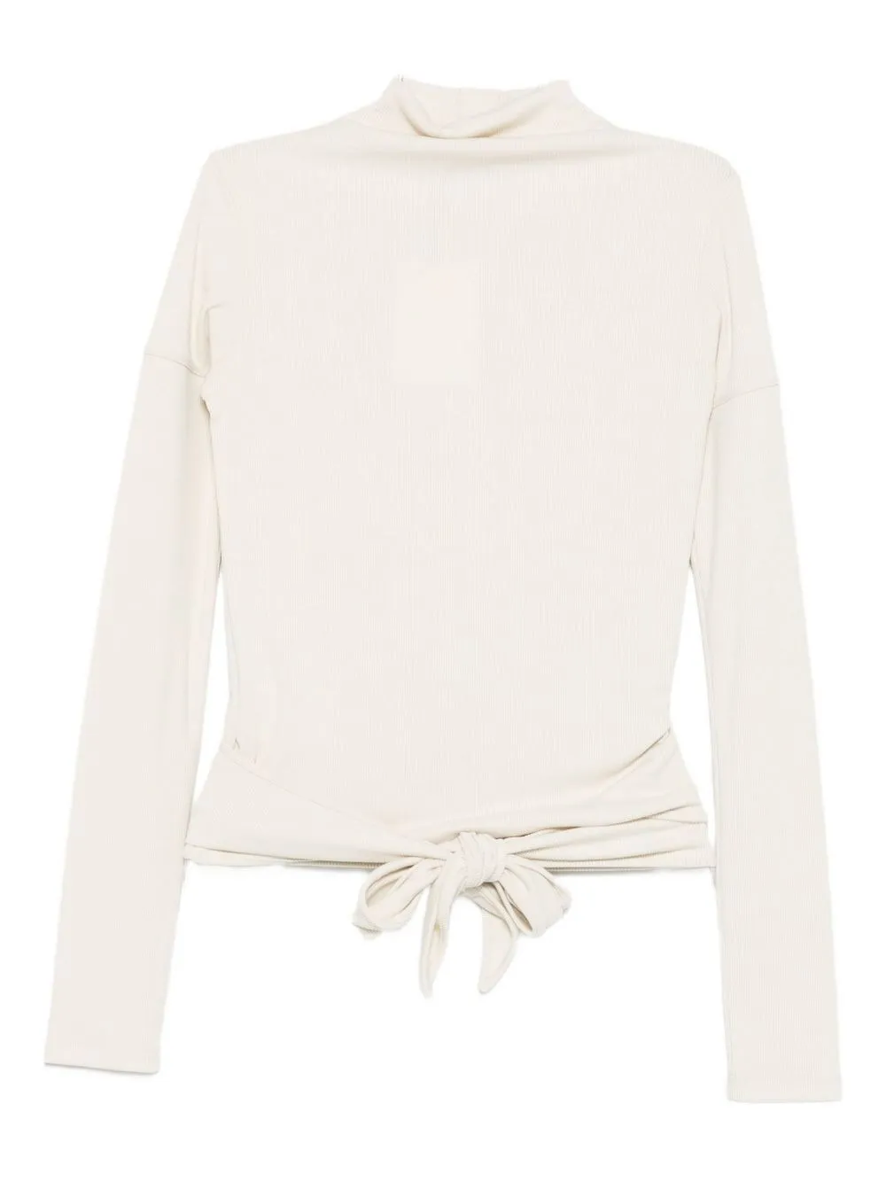 Knot-Detail Polo Shirt