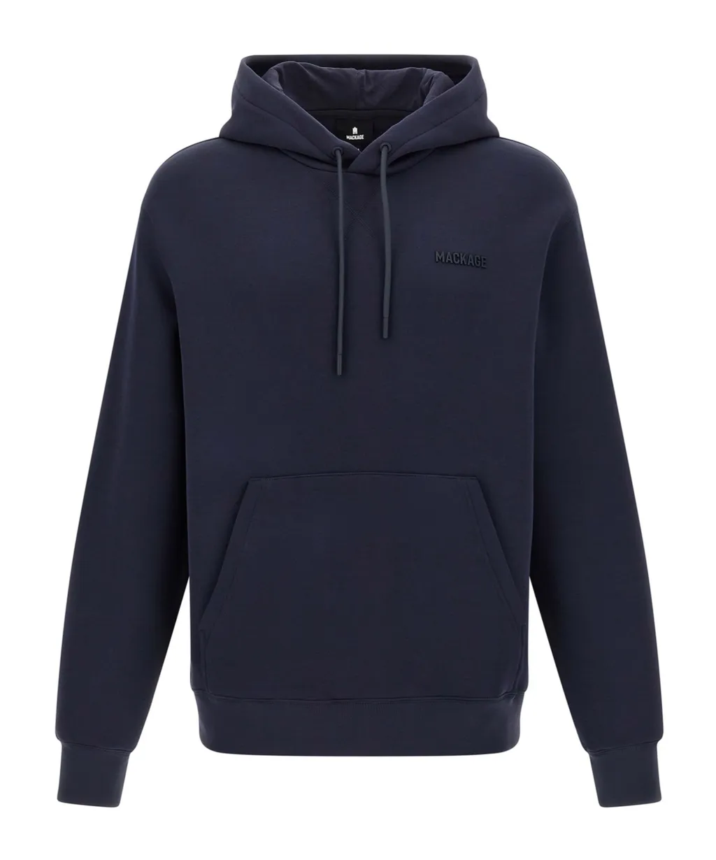 Logo-Embroidered Kangaroo-Pocket Hoodie