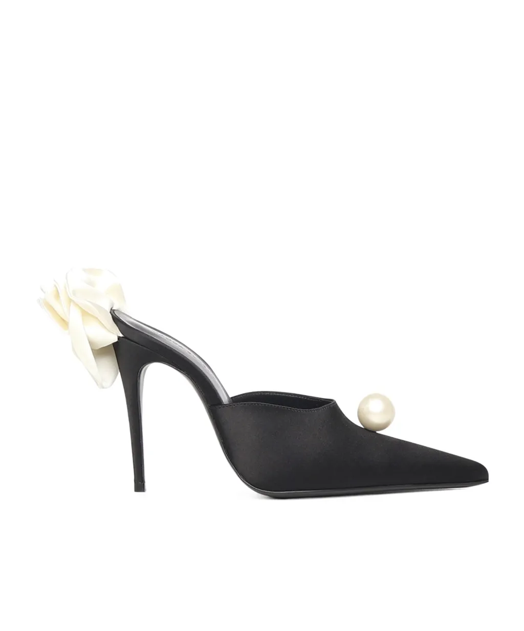 Pearl-Embellished Sandals