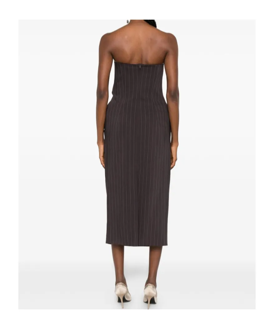 Strapless Draped Dress