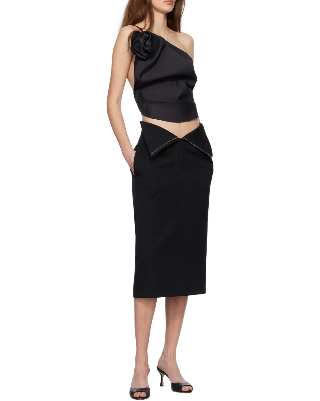 One Shoulder Draped Top