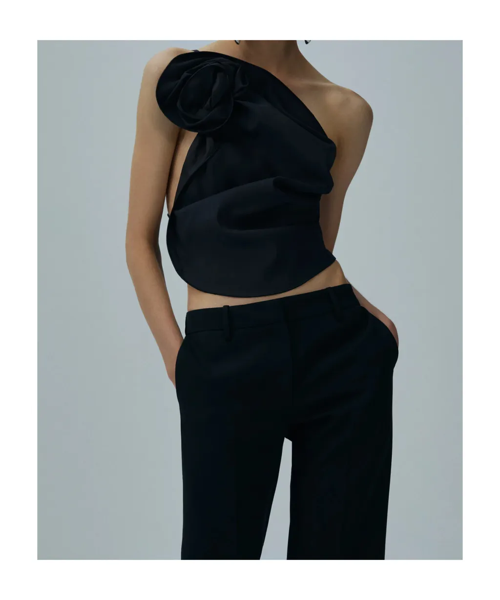 One Shoulder Draped Top