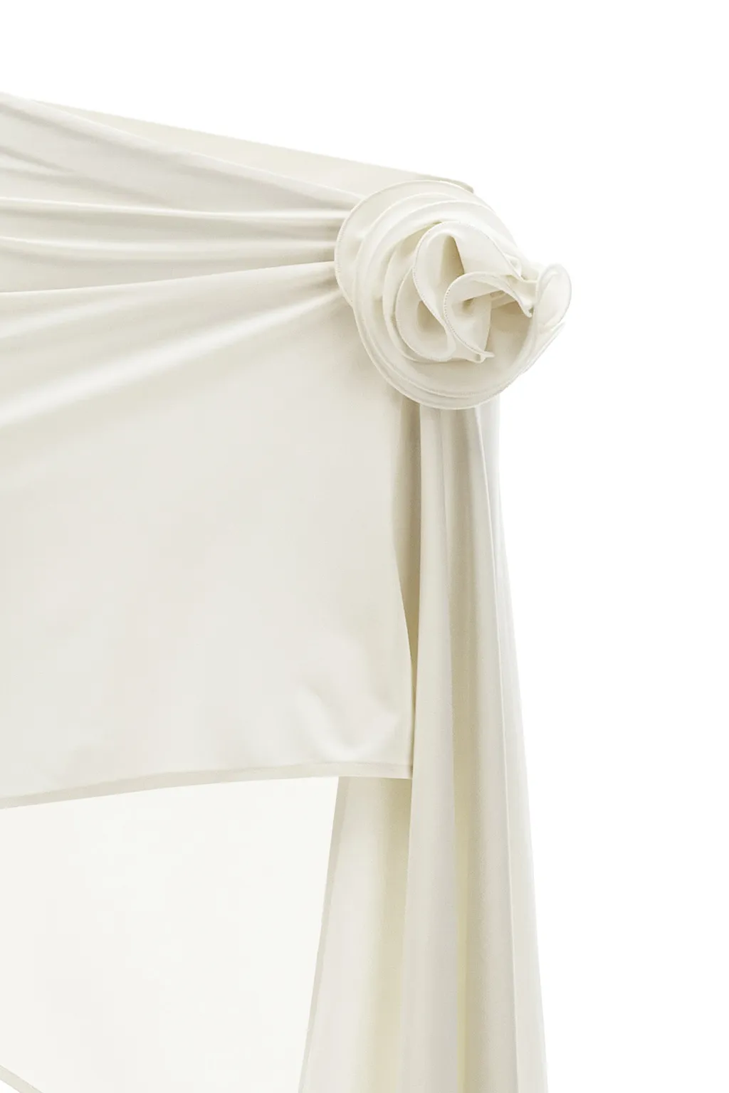 Asymmetric Draped Mini Skirt