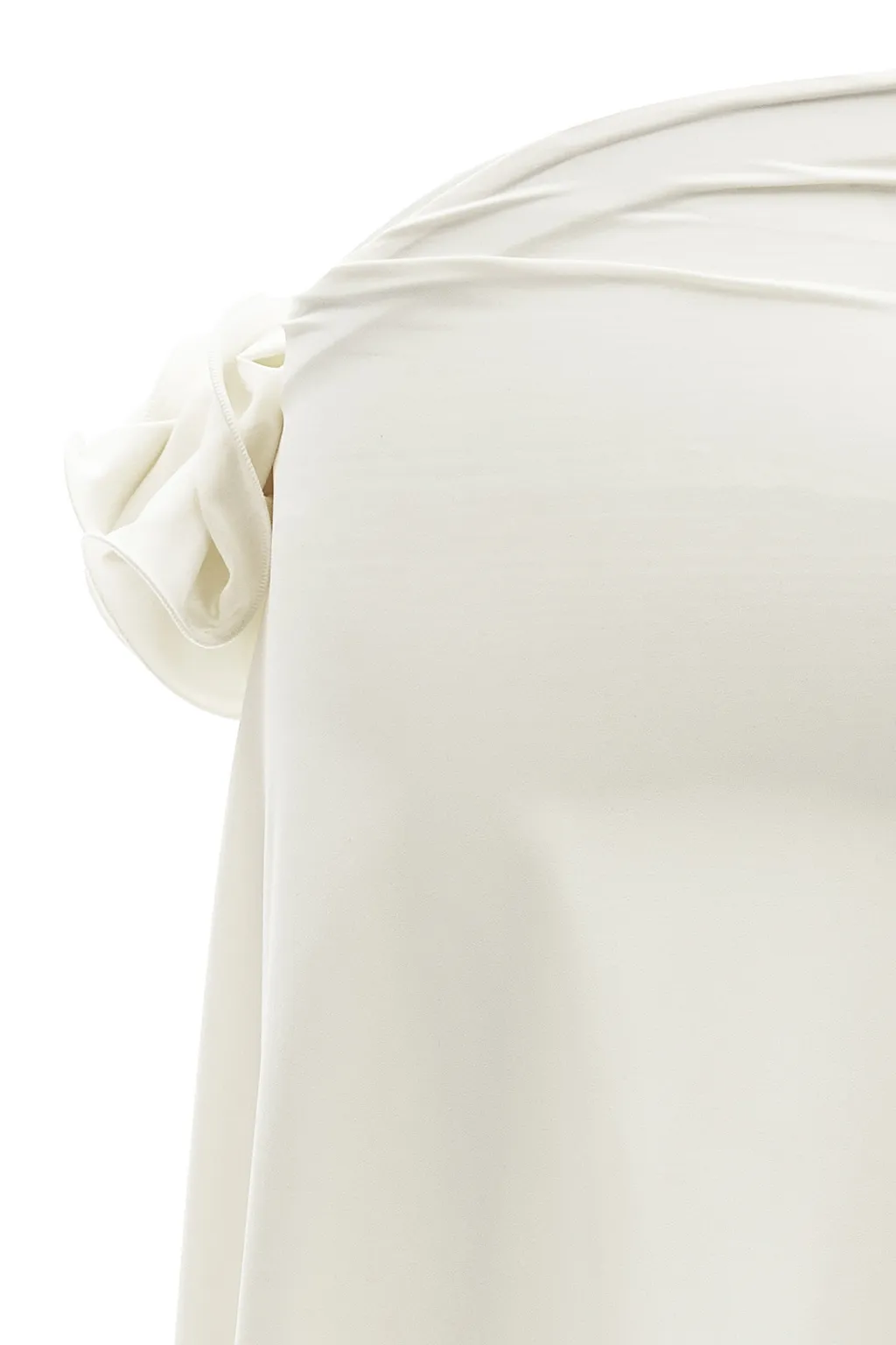 Asymmetric Draped Mini Skirt