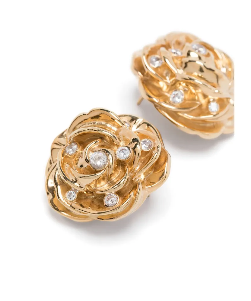 Three-Dimensional Flower Earrings