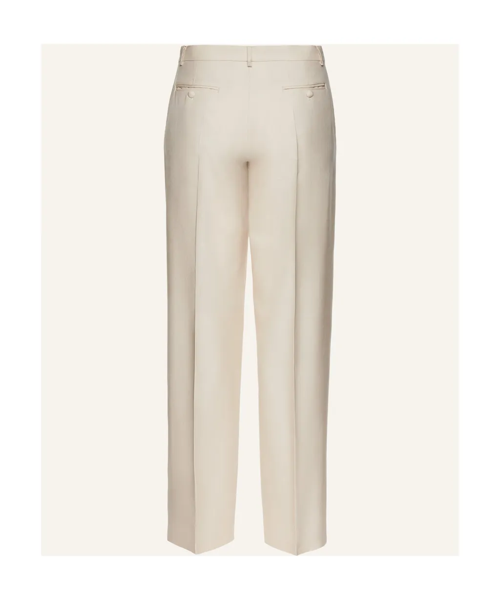 Silk Wide-Leg Pants