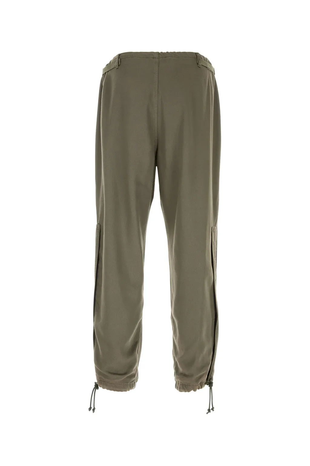 Drawstring-Ankle Cargo Trousers