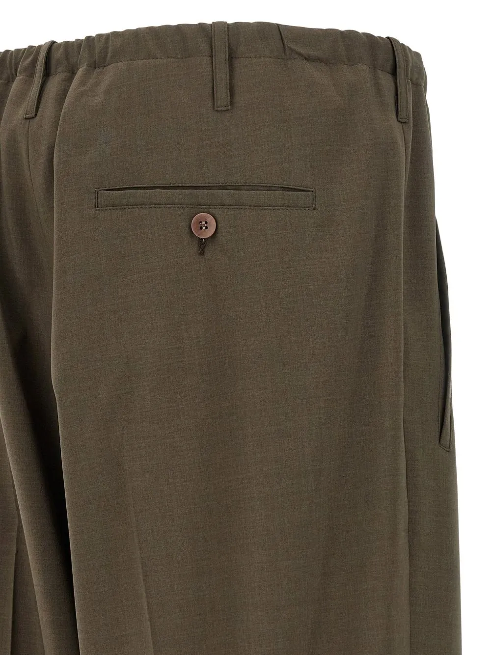 Elastic Waist Casual Pants