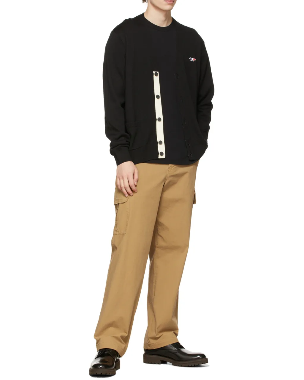 Button-Up Wool Cardigan