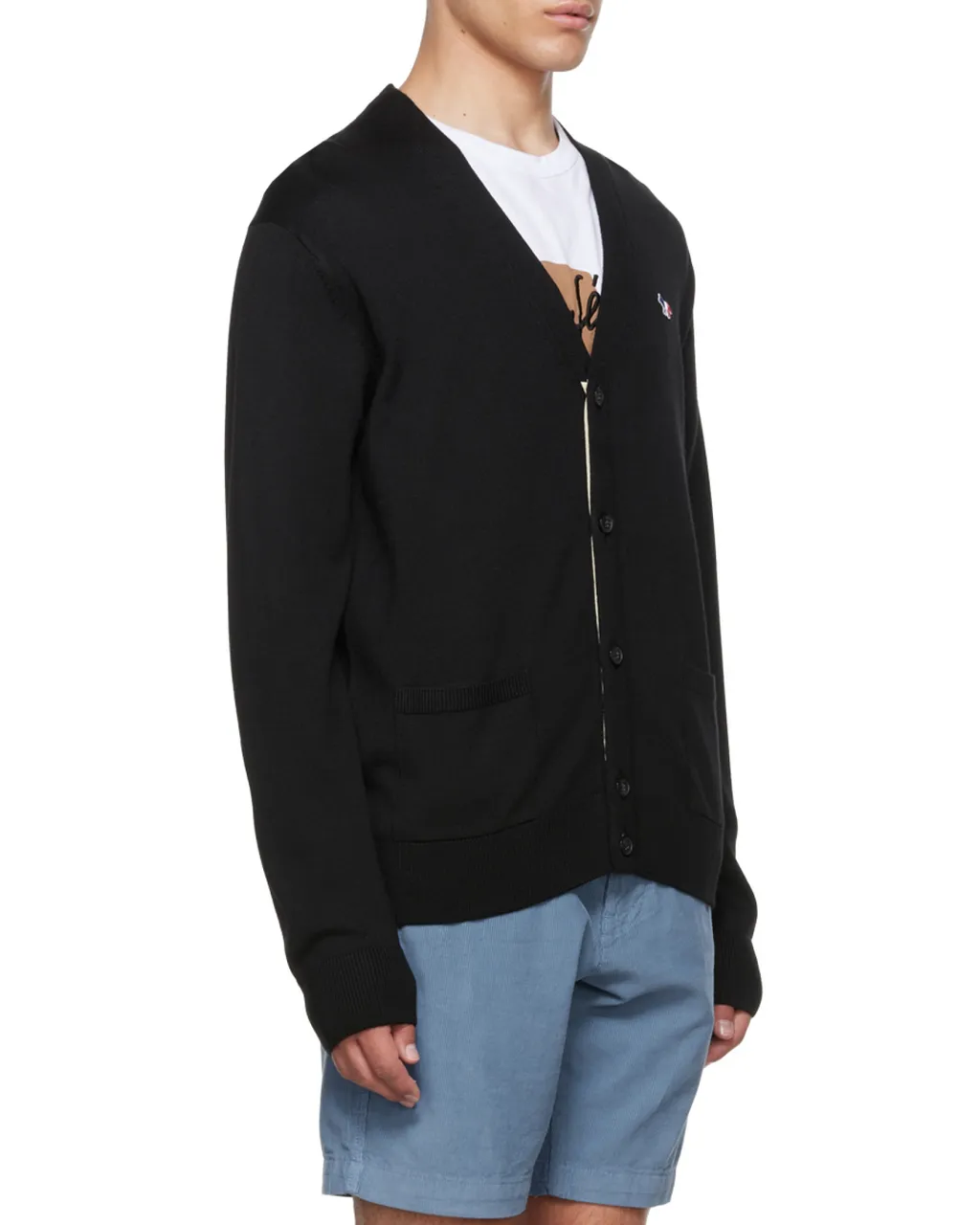 Button-Up Wool Cardigan