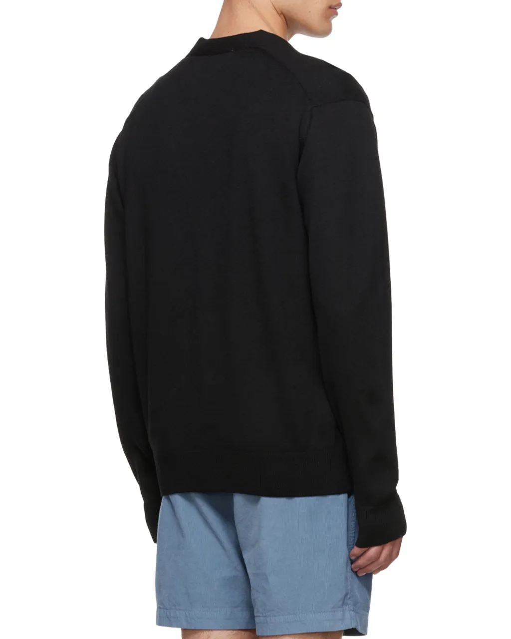 Button-Up Wool Cardigan