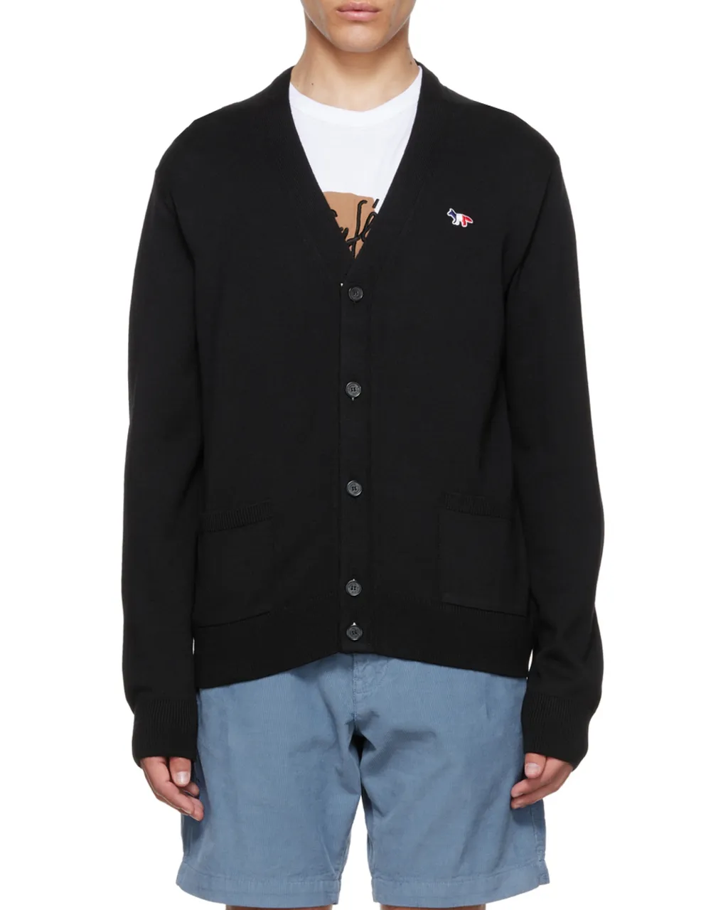 Button-Up Wool Cardigan