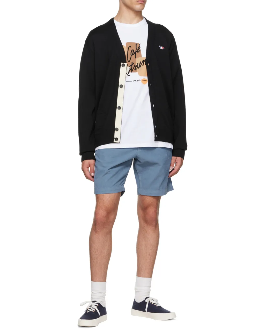 Button-Up Wool Cardigan