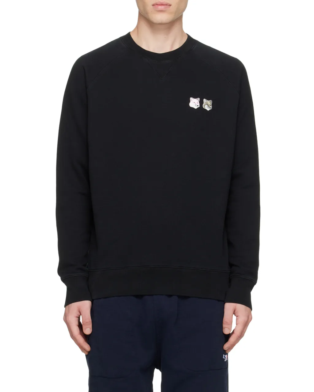 Fox Patches Crewneck Sweatshirt
