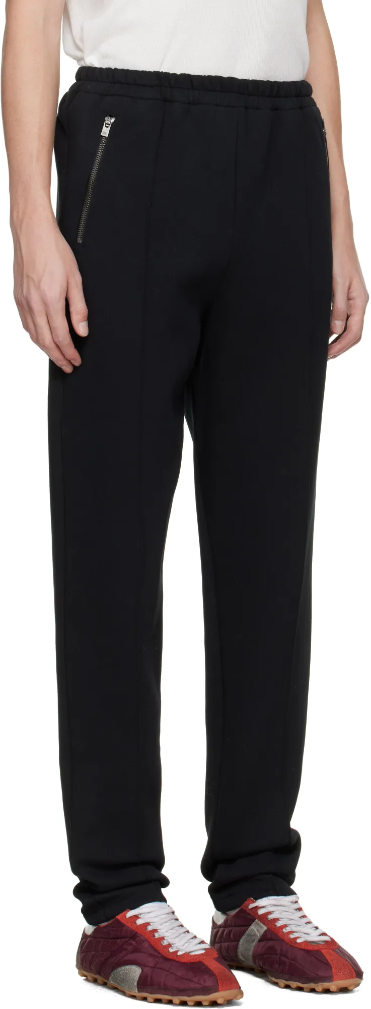 Side-Stripe Zip-Detail Trousers