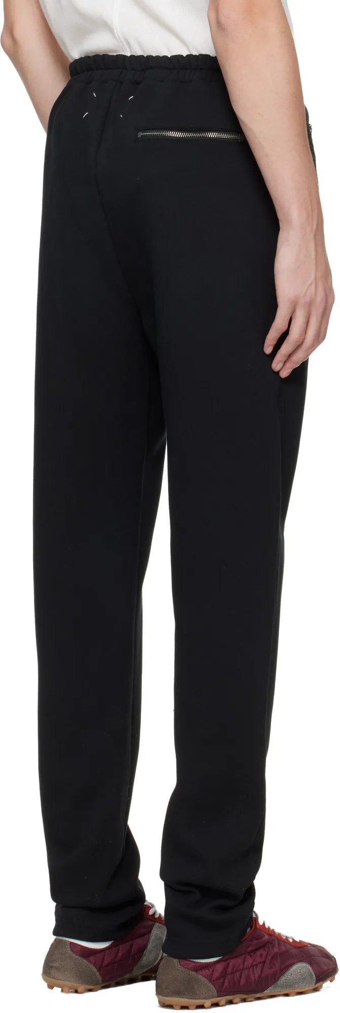 Side-Stripe Zip-Detail Trousers