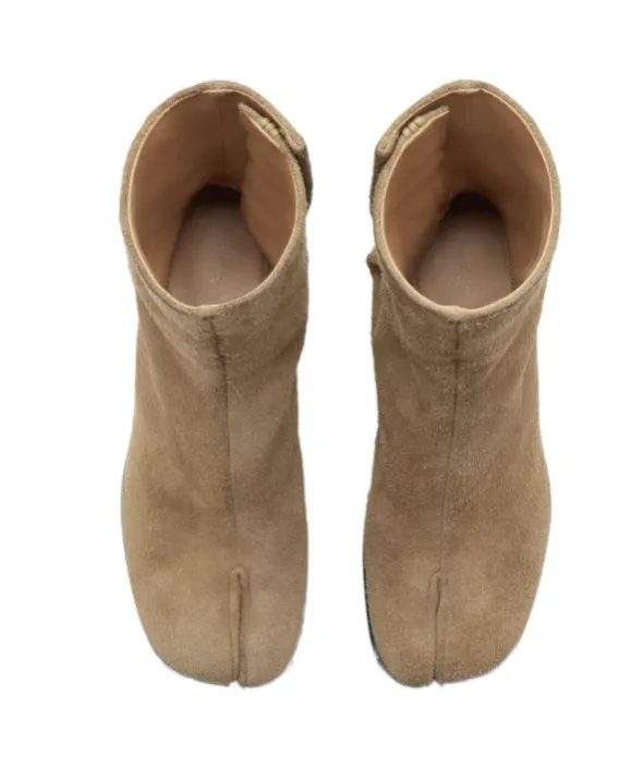Tabi Toe Block Heel Boots