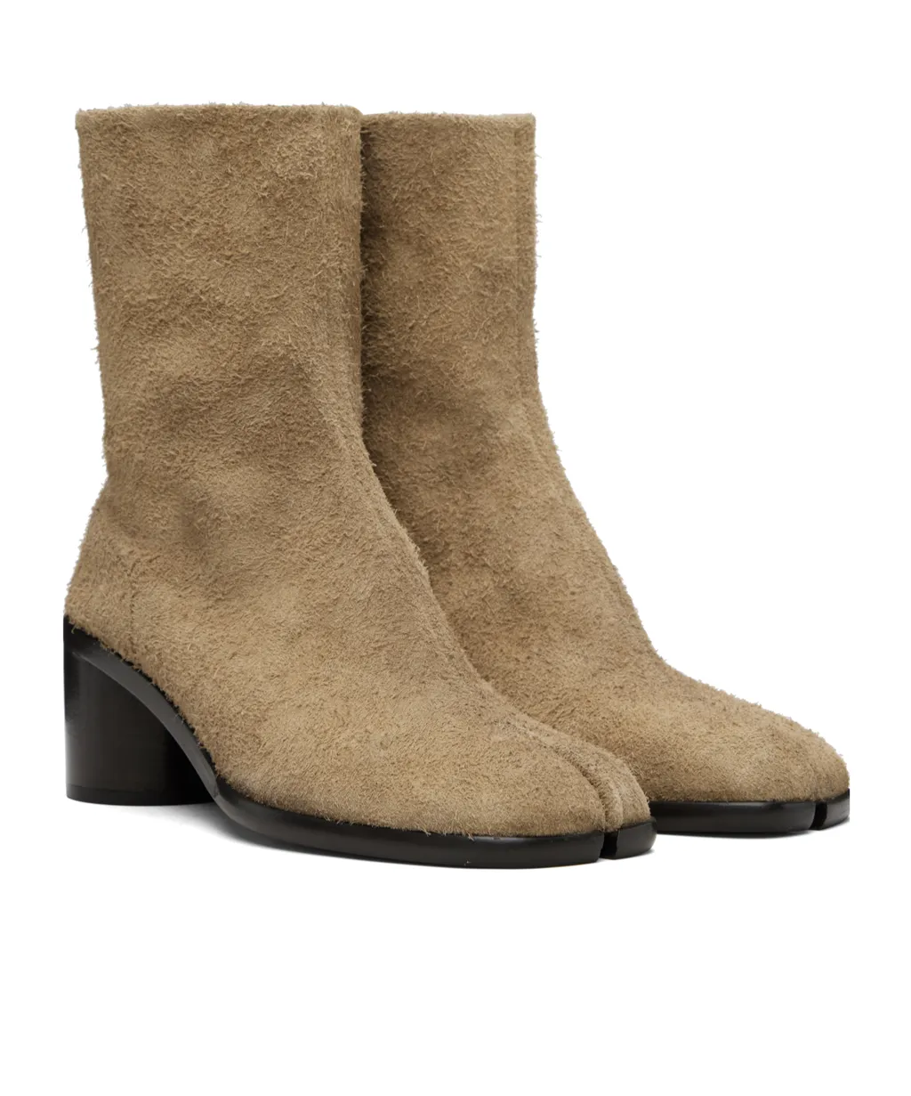 Tabi Toe Block Heel Boots