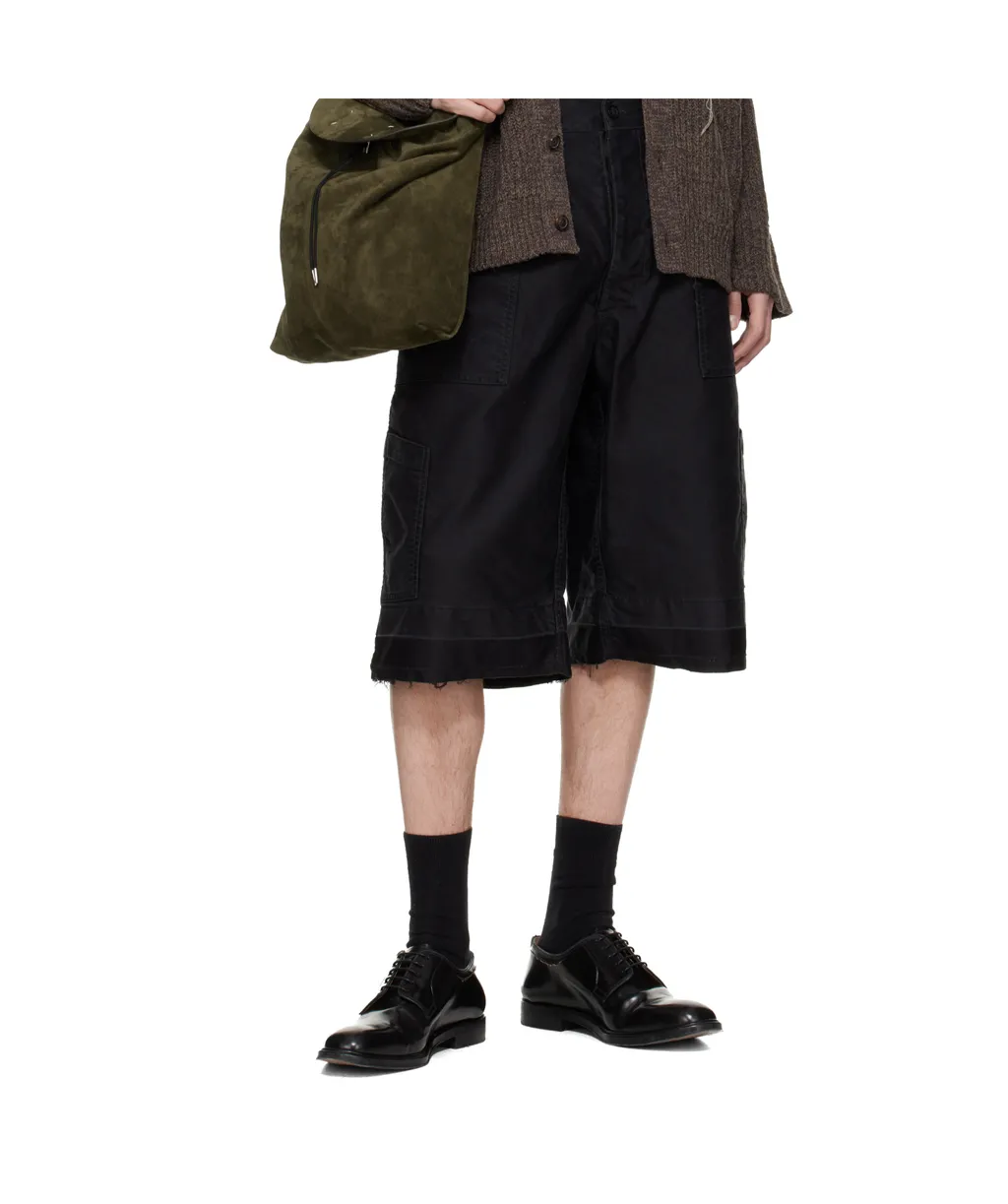 Buttoned Utility Shorts
