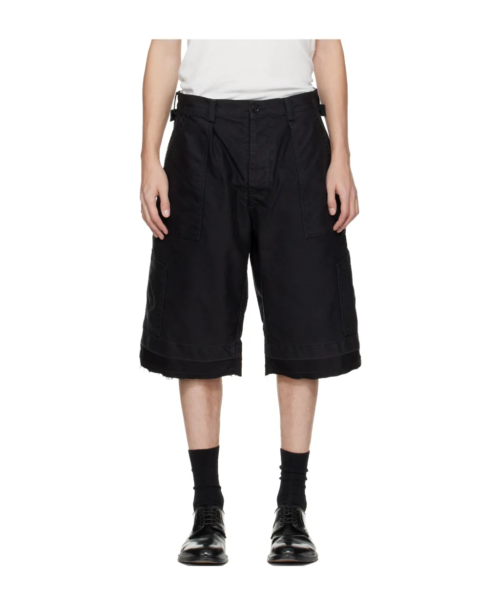 Buttoned Utility Shorts