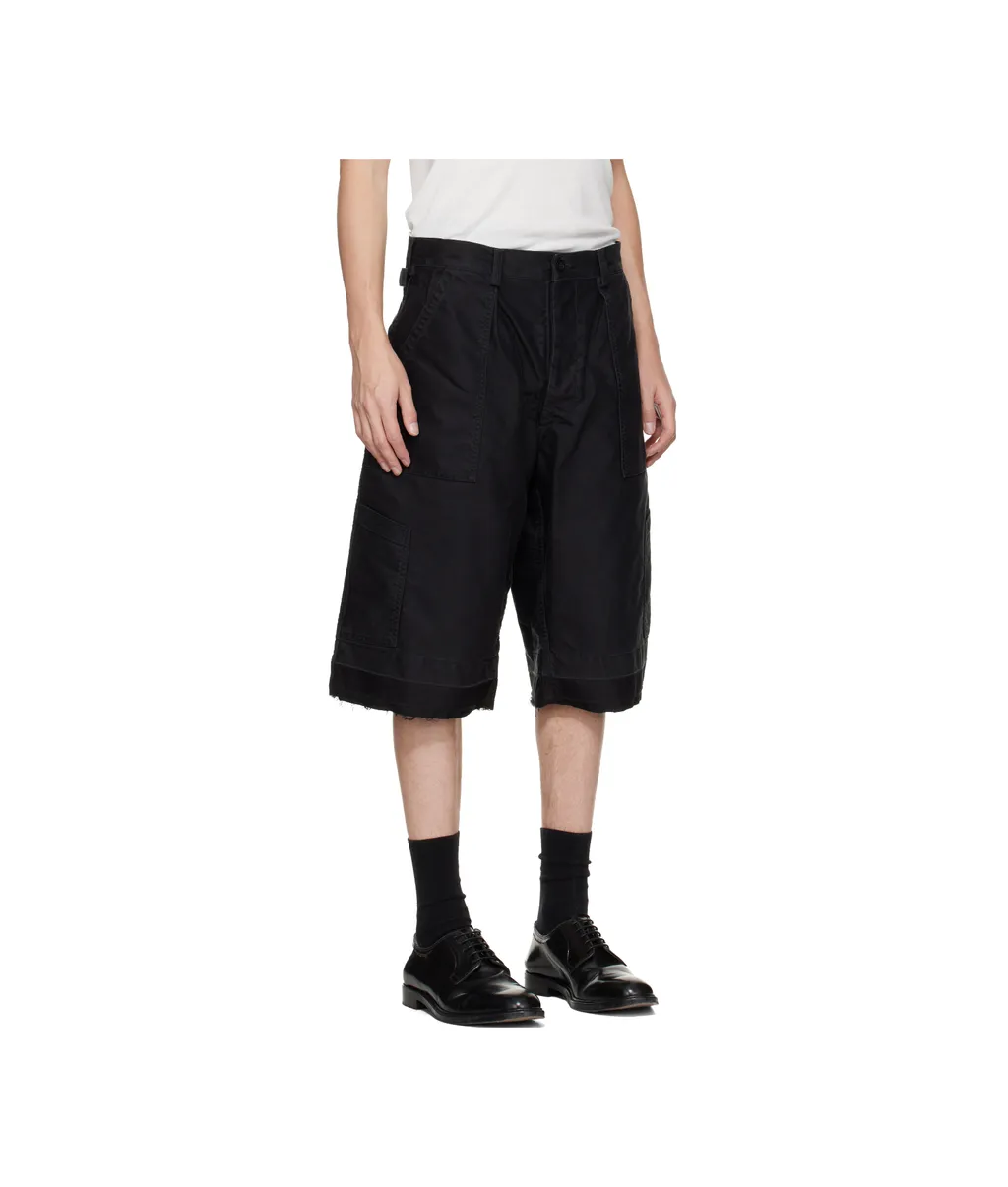 Buttoned Utility Shorts