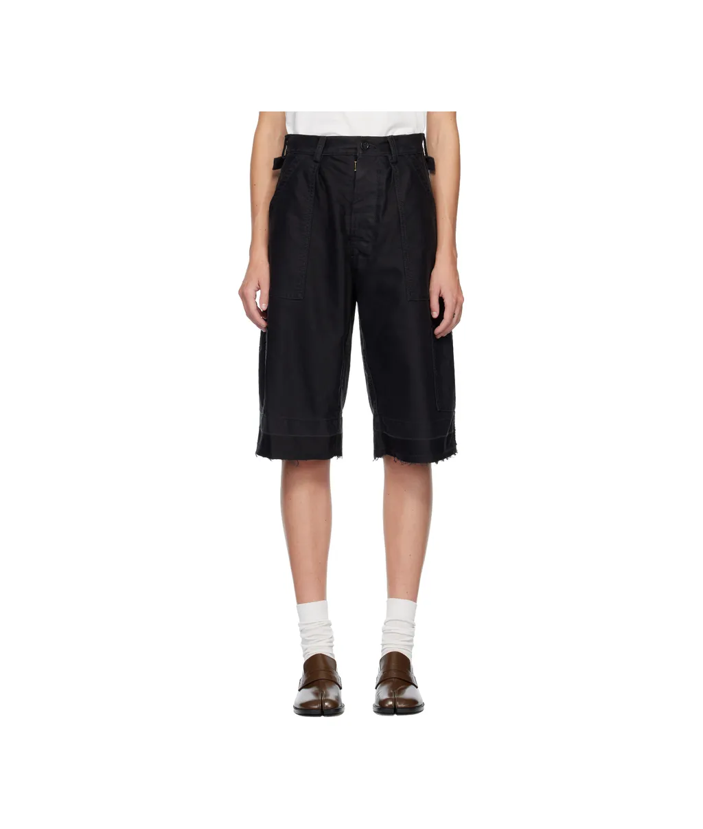 Buttoned Utility Shorts
