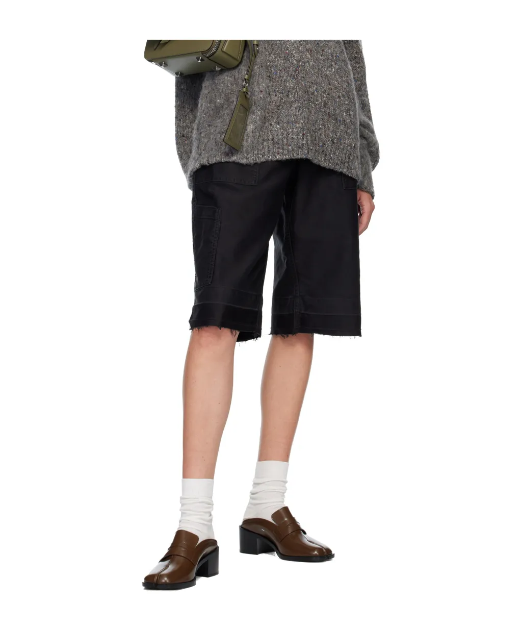 Buttoned Utility Shorts
