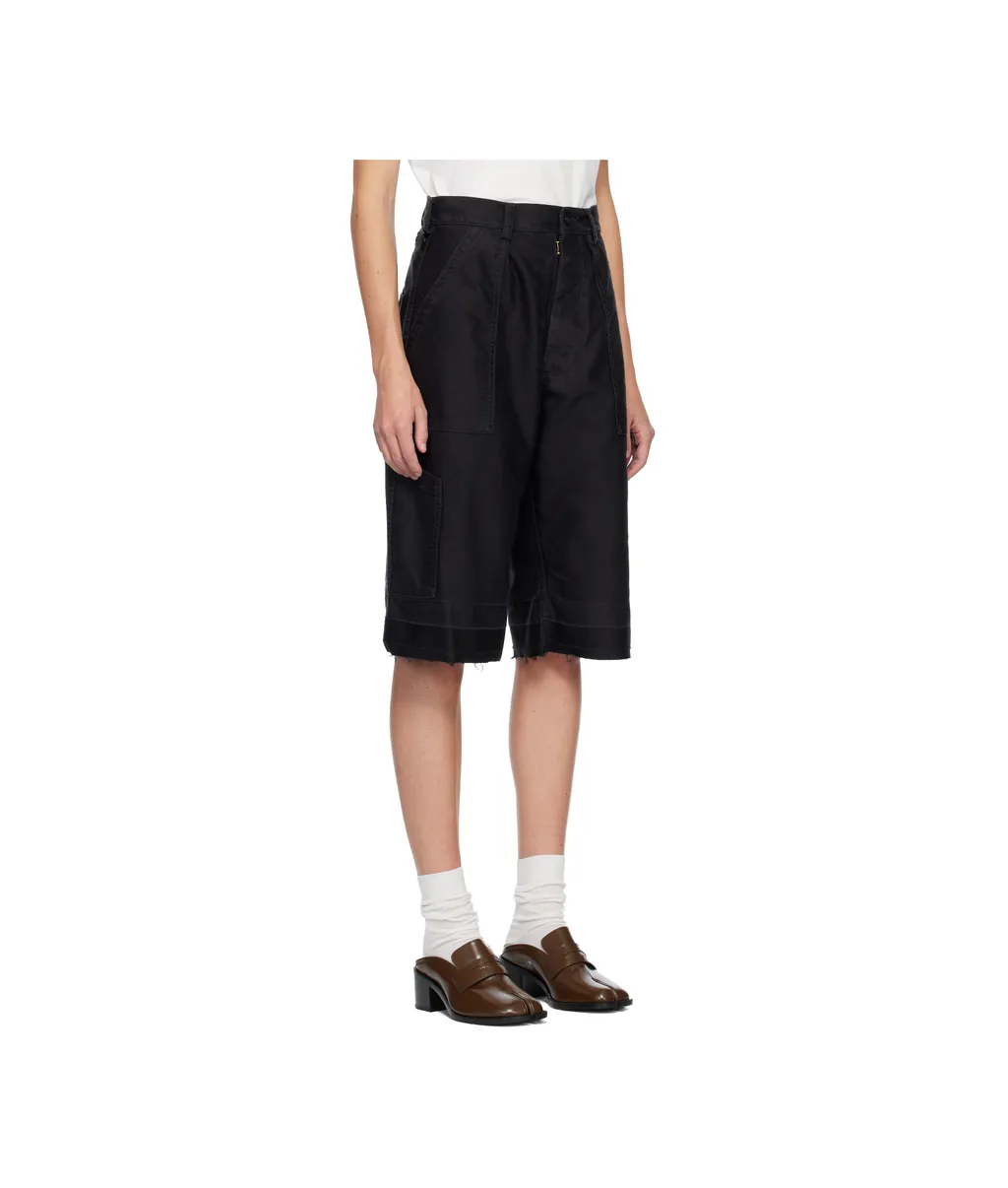 Buttoned Utility Shorts