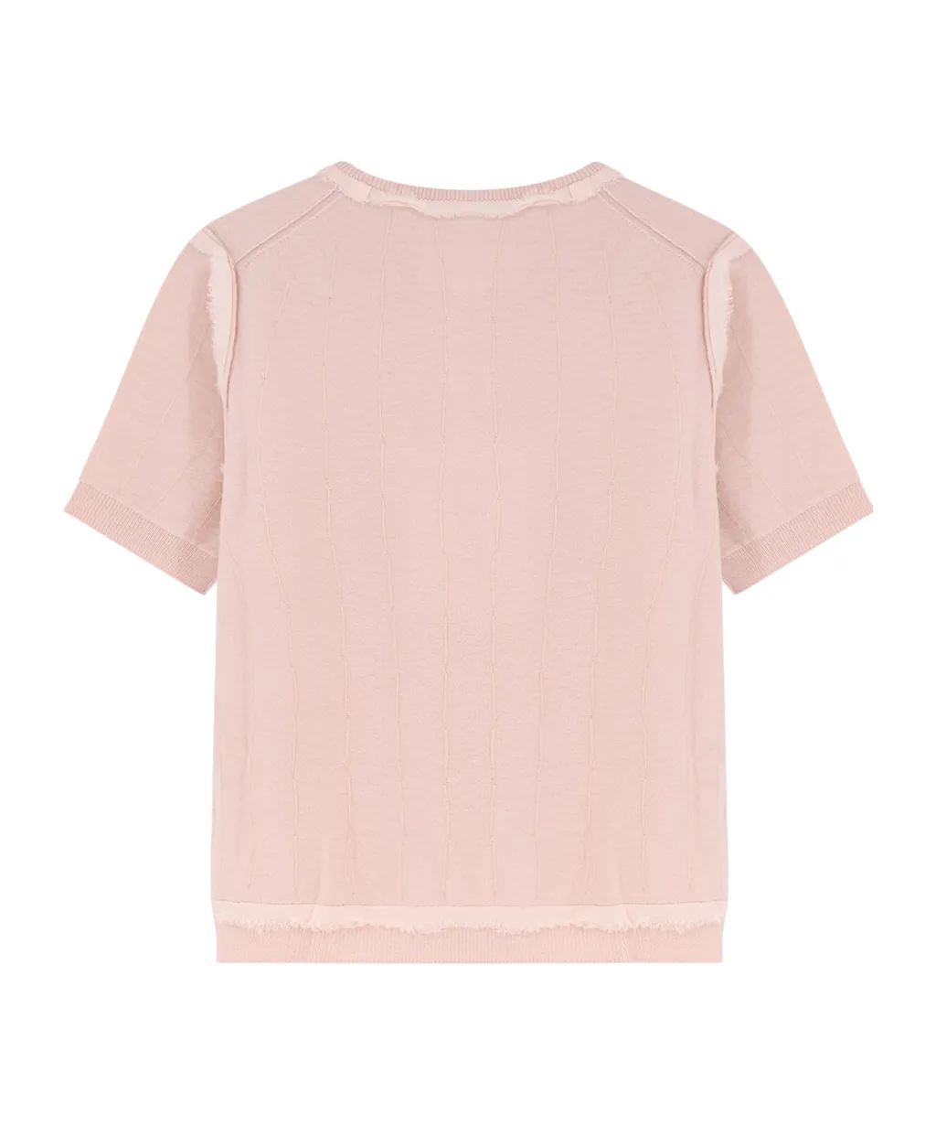 Vintage Effect Knitted Top