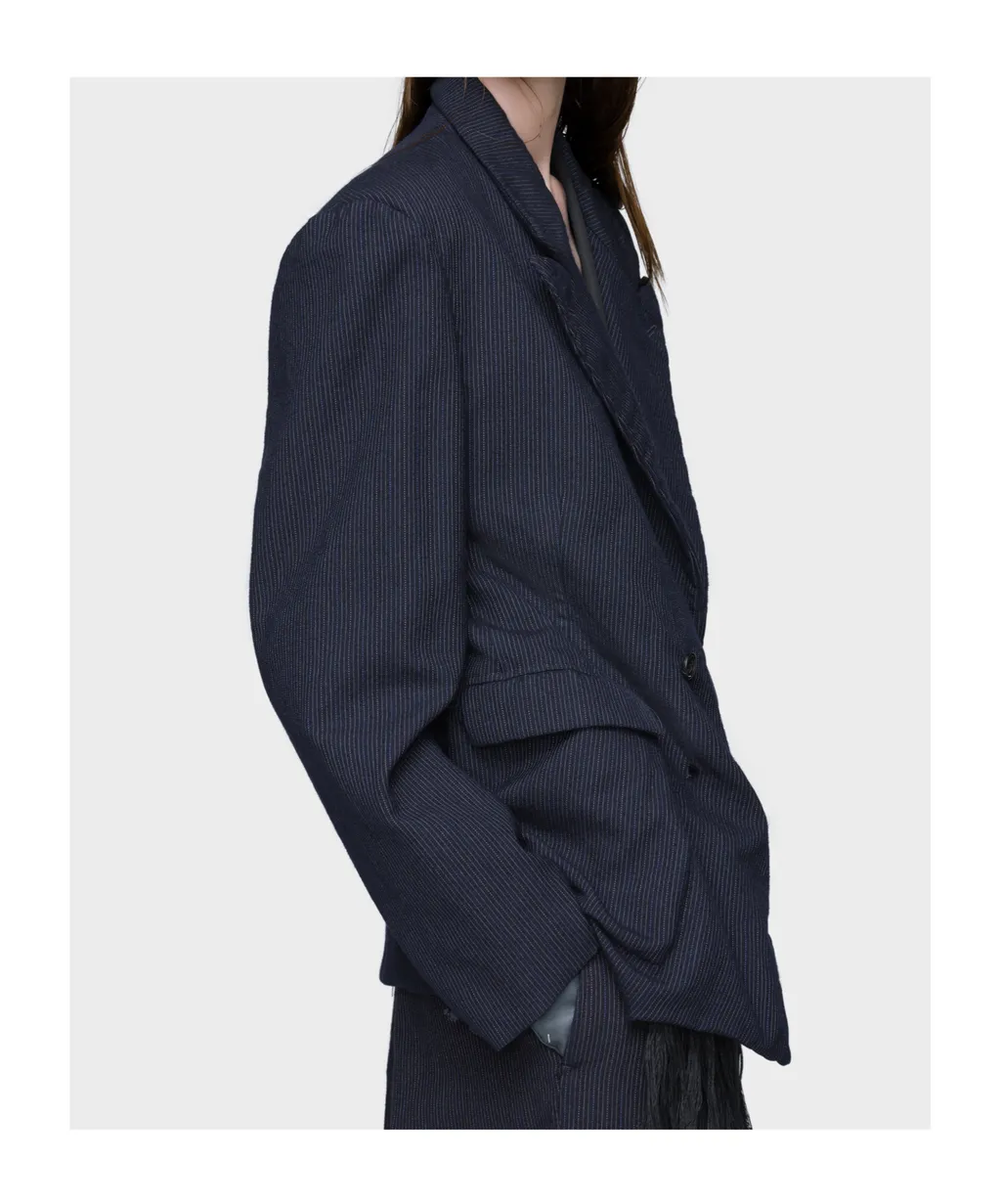 Wool Pinstripe Jacket