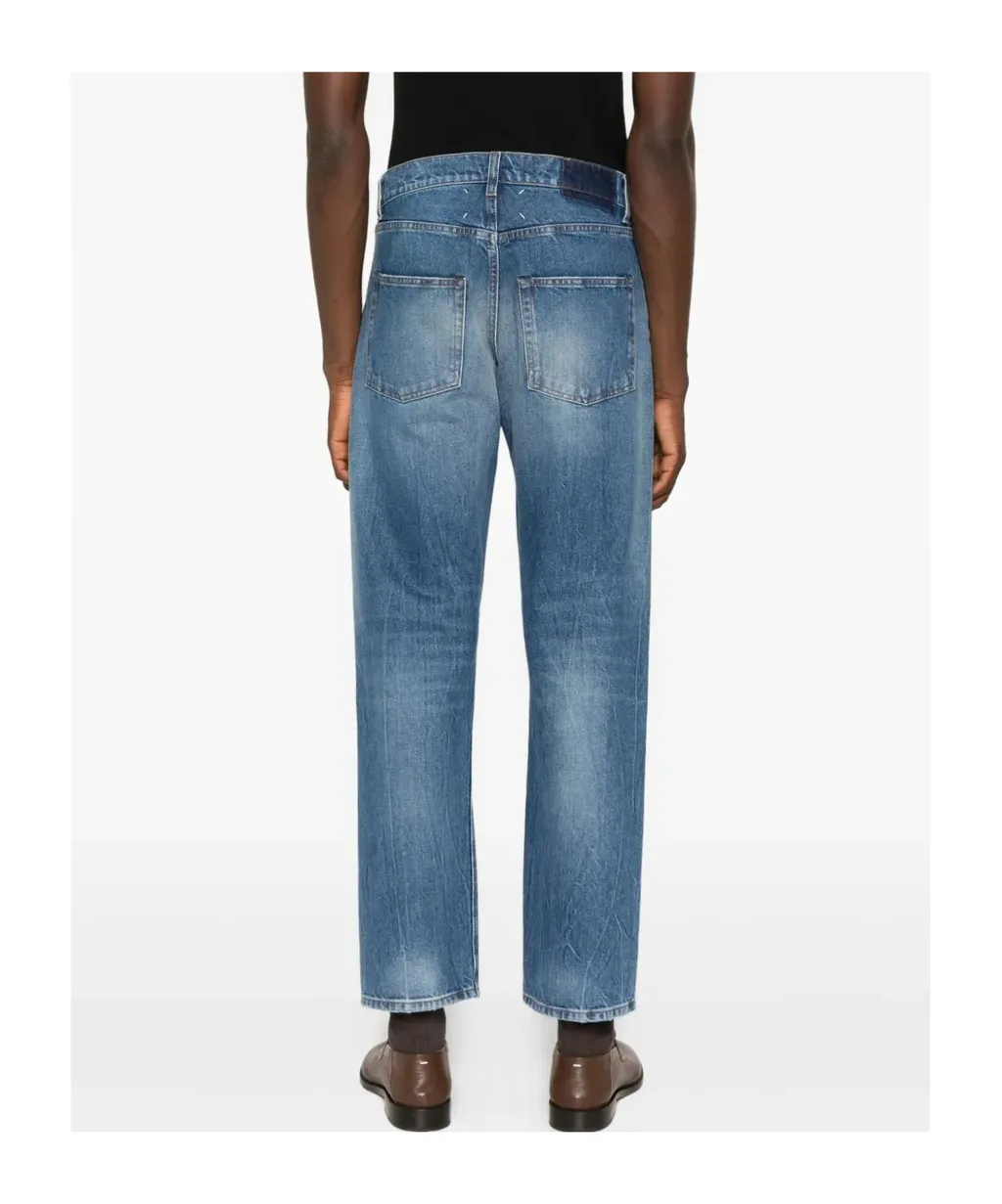 Whiskering-Effect Jeans