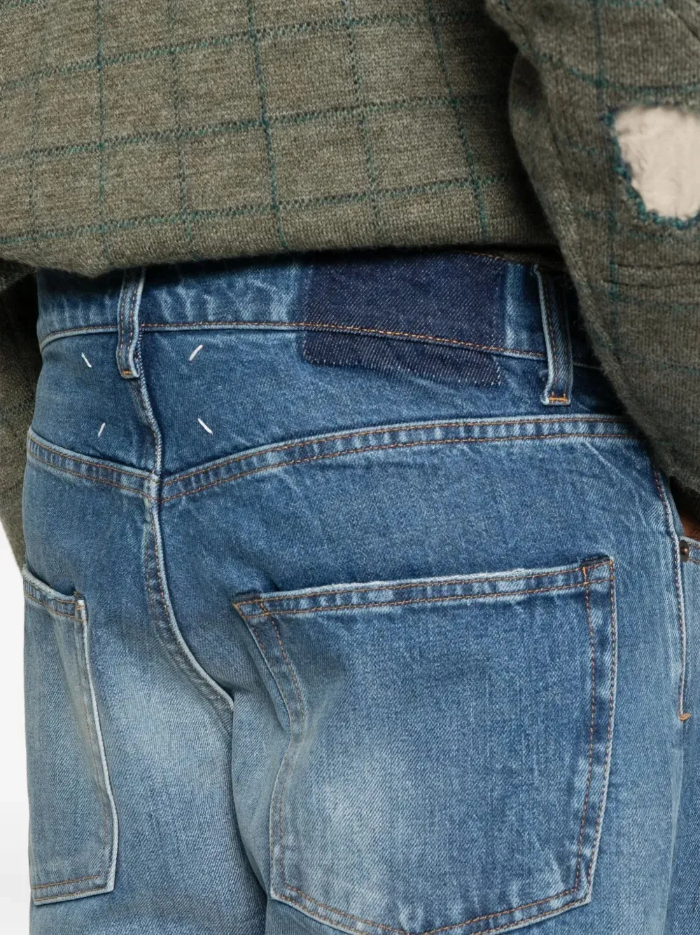 Whiskering-Effect Jeans