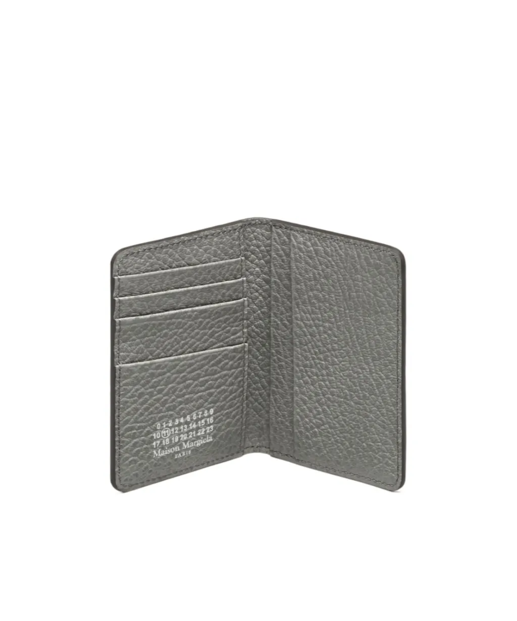Embossed Grainy-Leather Card Holder