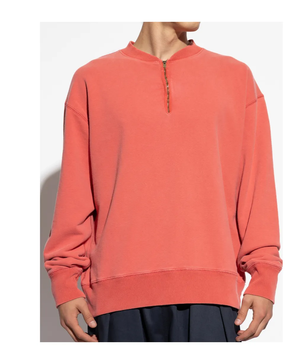 Half-Zip Cotton Sweatshirt