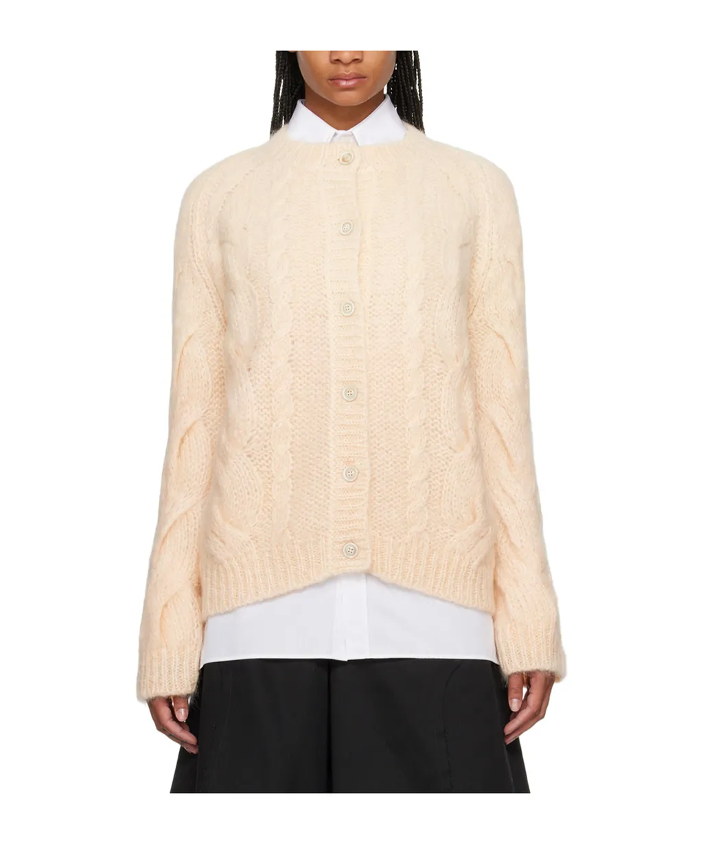 Long-Sleeved Button-Down Cardigan