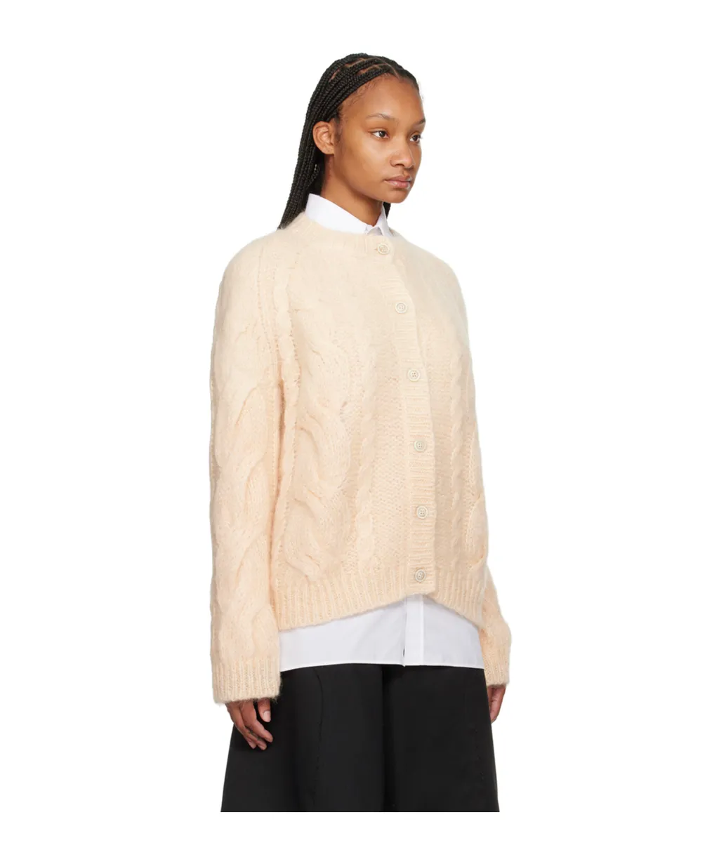 Long-Sleeved Button-Down Cardigan