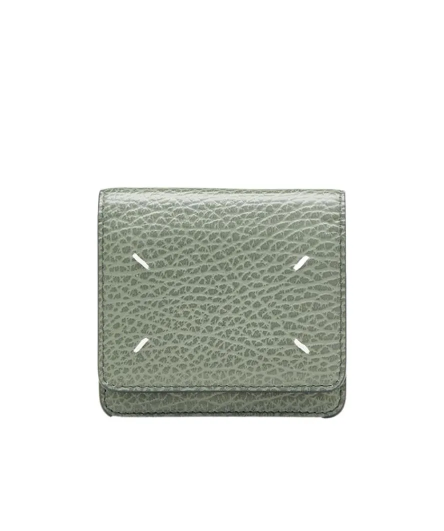 Four-Stitch Logo Wallet Purse
