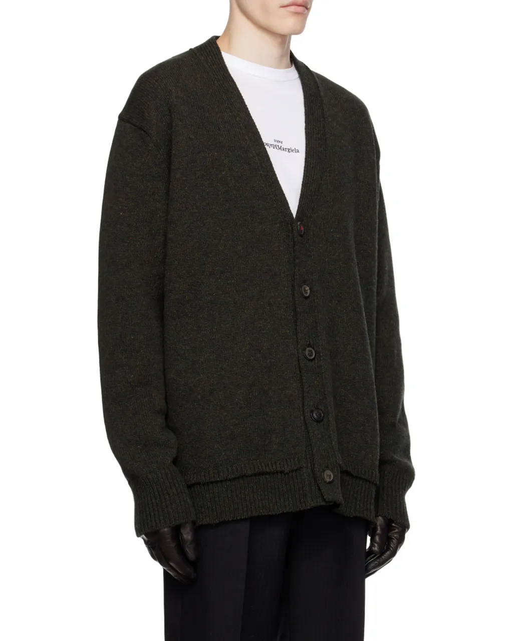 Four-Stitch Knit Cardigan