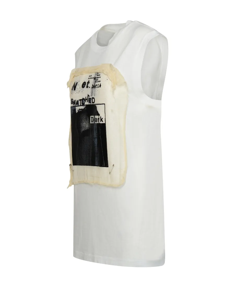 Graphic Printed Sleeveless T-Shirt