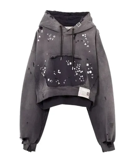 Rhinestone-Embellished Hoodie