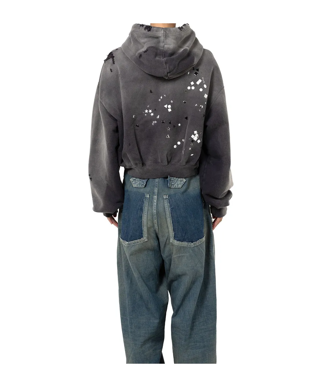 Rhinestone-Embellished Hoodie