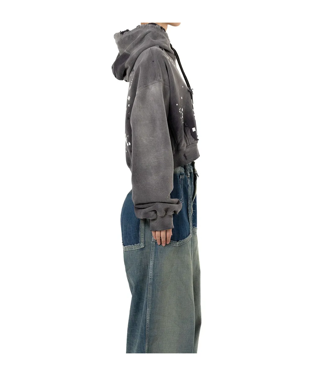 Rhinestone-Embellished Hoodie