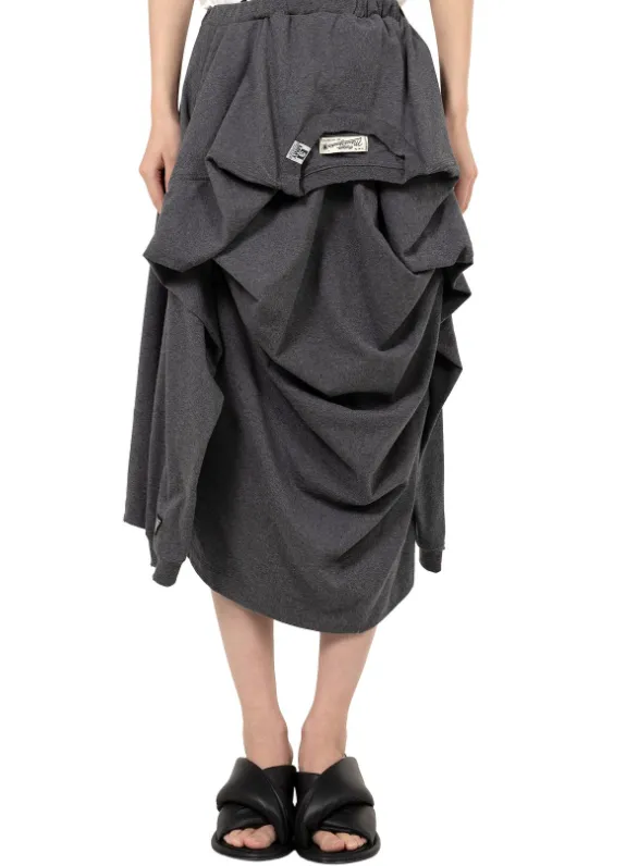 Draped Asymmetrical Skirt